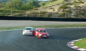 Brotherly Love: VW Golf GTI Takes Out Another GTI In Ridiculous Track Day Crash