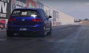 VW Golf R Sleeper Sets a 9.5s 1/4-Mile World Record, Beats Dodge Demon