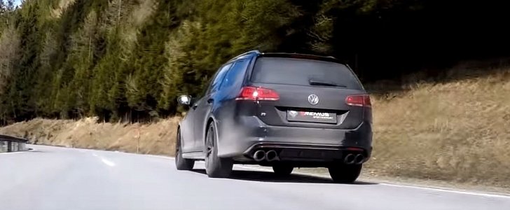 VW Golf R Variant With Remus Exhaust Terrorizes Rural Areas