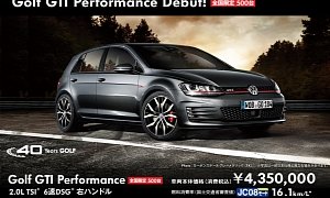 VW Japan Announces Limited Edition GTI to Celebrate Golf's 40th Anniversary