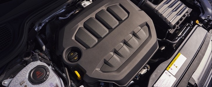 VW Golf R engine cover