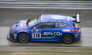 VW Scirocco GT24-CNG Returns to Green Hell