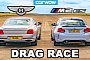 W12 Bentley Flying Spur Drag Races Rascally BMW M2 CS, Puts in Its Place