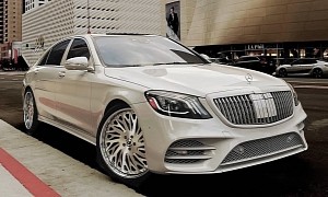 W222 Mercedes-Benz S 560 Turns Properly Fresh and Monochrome on “Biaforca” 22s