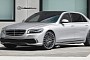 W223 Mercedes-Benz S-Class Virtually Goes Against the Humongous Grille Current