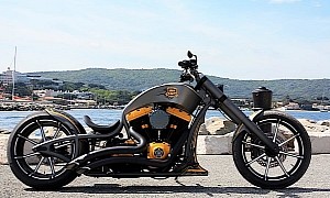 Wacky Custom Frame Rocks Mighty Harley-Davidson Engine, Becomes Derbe