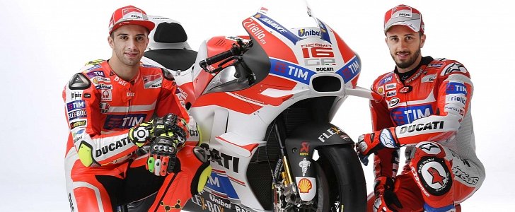 Ducati factory riders and the GP16 
