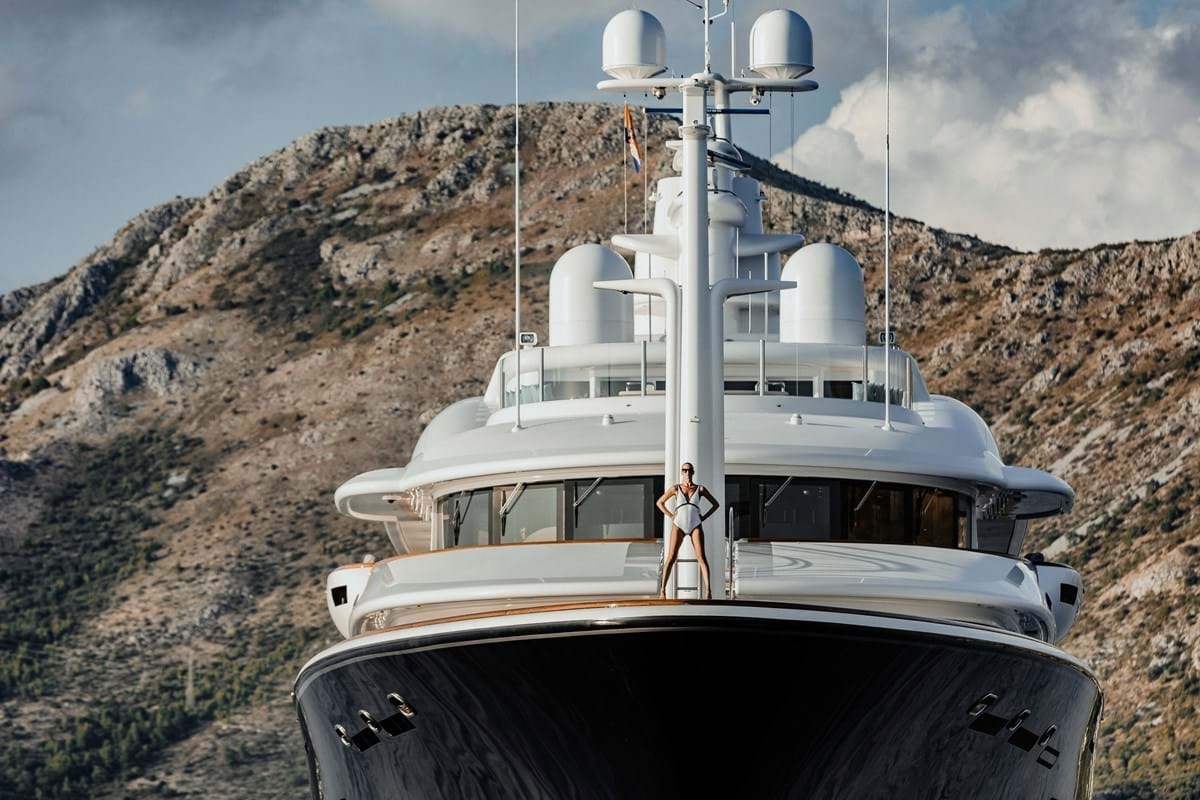 Walmart heiress's luxury superyacht sails into Falmouth - Cornwall