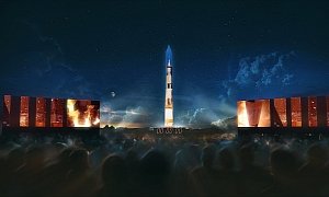 Washington Monument Becomes Saturn V Rocket for Apollo 11 Week
