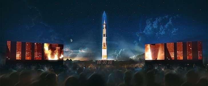 Saturn V rocket to be recreated on the Washington Monument