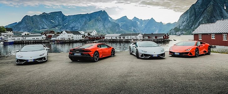 7 Lamborghini Huracan Evo in Norway