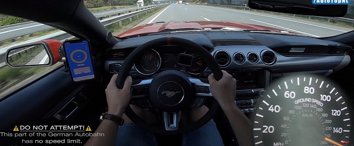 780 hp Ford Mustang GT on the Autobahn