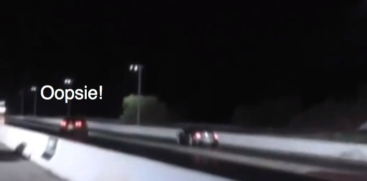 Nissan GT-R Near Crash at the Drag Strip