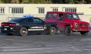 Watch $260,000 Mercedes-AMG G 63 Get Pit Maneuvered by a Sheriff's Dodge Charger