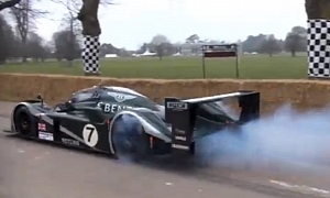 Watch a Bentley Speed 8 Le Mans Winner Do a Burnout