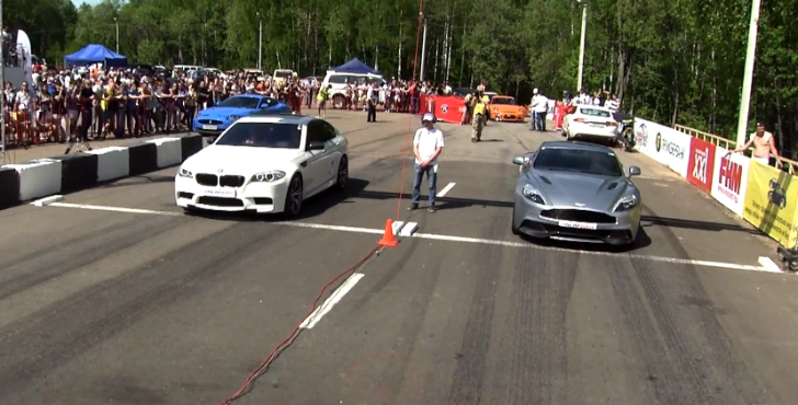 BMW F10 M5 vs Aston Martin Vanquish