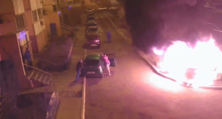 BMW X6 Torched in Russia