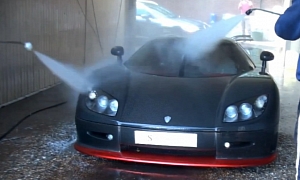Watch a Carbon Fiber Koenigsegg at the Car Wash