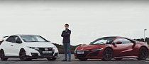 Watch a Civic Type R Try to Match the NSX Supercar's Lap Time