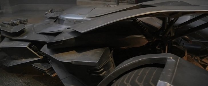 The new Batmobile from Batman v Superman: Dawn of Justice
