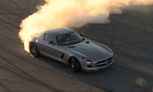 Watch a Couple of SLS AMGs Punish Their Rear Tires