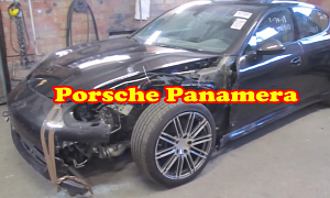 Watch a Damaged Porsche Panamera Get Repaired