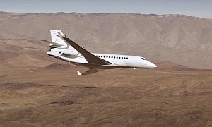 Watch a Dassault Falcon 8X Fly Like a Fighter Jet Through Star Wars Canyon