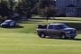 Watch a Dodge Ram Lead Police Chase through Golf Course
