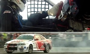 Watch a Drifter without Arms Steer a Nissan Skyline with His Foot