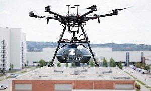 Watch a Drone Deliver Car Parts to SEAT’s Martorell Facility