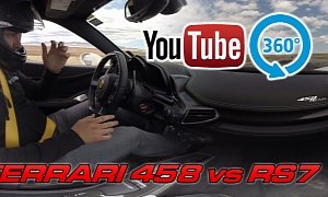 Watch a Ferrari 458 Lose Badly to an Audi RS7 performance in 360 Degrees