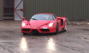 Watch a Ferrari Enzo Drift in Slow Motion