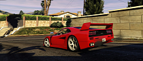 Watch a Ferrari F40 Being Parked on a Billboard in GTA V Because Why Not