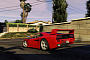 Watch a Ferrari F40 Being Parked on a Billboard in GTA V Because Why Not