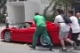 Watch: Ferrari F50 Owner Push-Starts His Car When Leaving Gas Station in Brazil