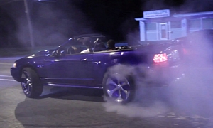 Watch a Ford Mustang Donk Doing Donuts