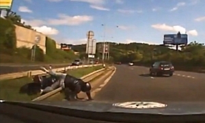 Watch a High Speed Police Chase End with a Bike Crash