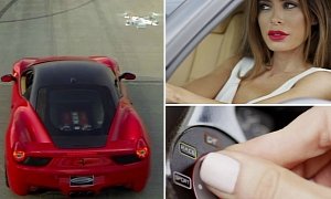 Watch a Hot Girl in a Ferrari 458 Race a Quad Drone