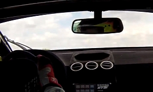 Watch a Lamborghini Gallardo GT3 Literally Fly