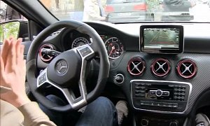 Watch a Mercedes-Benz A45 AMG Park Itself