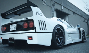 Watch a One-Off Ferrari F40 with Japanese Ricer Influences
