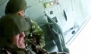 Watch a Paratrooper Cadet Completely Freak Out on His First Jump