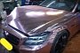 Watch a Pink Chrome Mercedes CLS Wreck Get Repaired by Russian Mechanic