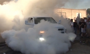 Watch a Ram Pickup Perform a Monster 4X4 Burnout