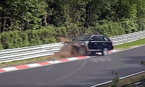 Watch a Range Rover Sport Suffer a Totally Unnecessary Crash on the Nurburgring