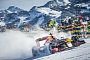 Watch a Red Bull Formula 1 Car Charge a Snowy Mountain