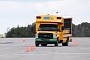 Watch a School Bus Take the Moose Test - Handles It Like a Pro