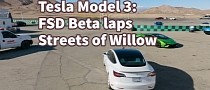 Watch a Tesla Model 3 Performance Lapping Streets of Willow on FSD Beta