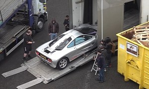 Watch and Hear Seven McLaren F1s Being Unloaded From a Truck in Paris