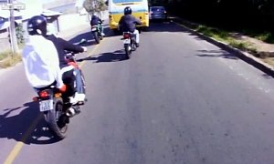 Watch and Learn: Extremely Stupid Overtaking Mistake Causes Two Riders to Crash